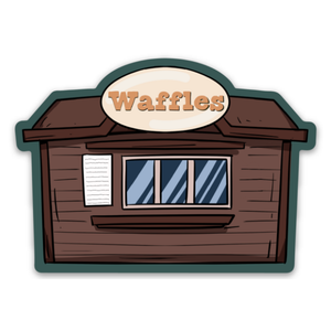 Waffle Cabin - Ski Resort Sticker