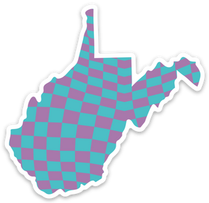 West Virginia Sticker - Wildberry Checkers
